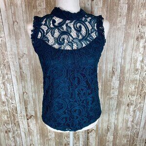 Women’s Teal Heartsoul Lace Shirt size Small